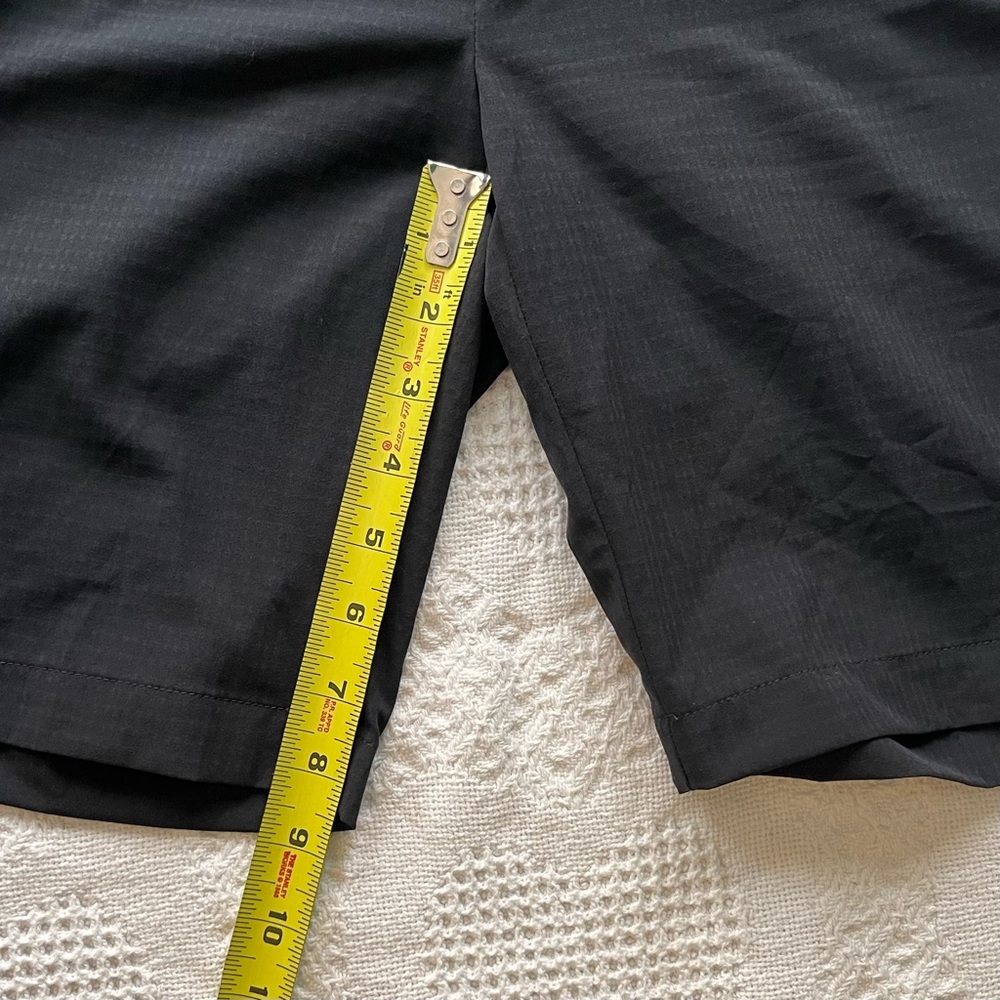 Greg Norman Collection Black Flat Front Performance Shorts - Picture 7 of 9